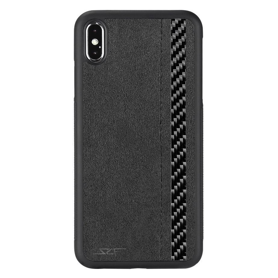 iPhone XS Max Alcantara & Real Carbon Fiber Case | CLASSIC Series