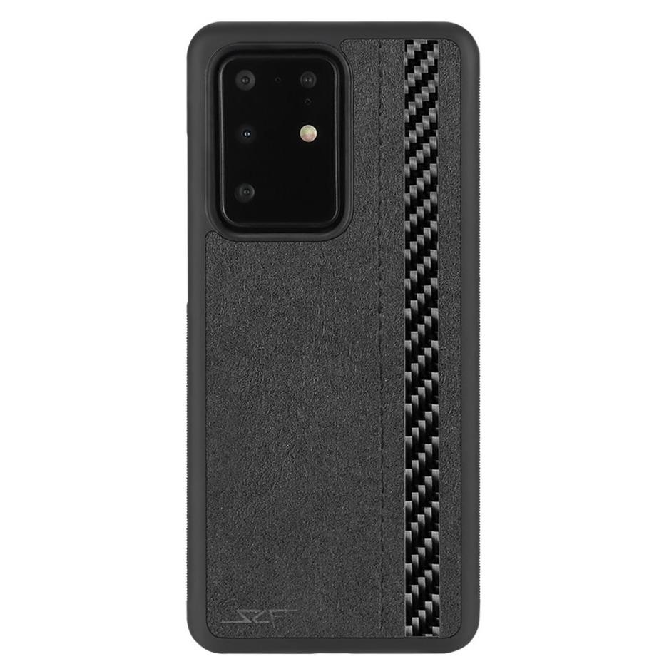 Samsung S20 ULTRA Alcantara & Real Carbon Fiber Case | CLASSIC Series