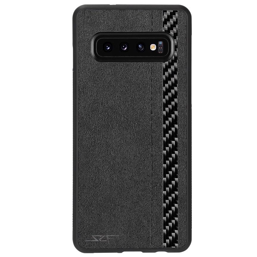 Samsung S10 Alcantara & Real Carbon Fiber Case | CLASSIC Series
